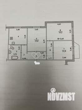 3-к квартира, вторичка, 70м2, 14/16 этаж