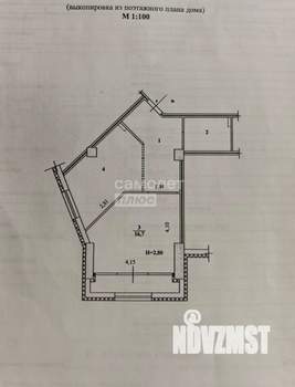 1-к квартира, вторичка, 48м2, 3/24 этаж