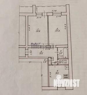 2-к квартира, вторичка, 51м2, 5/9 этаж