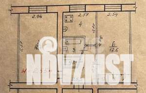 2-к квартира, вторичка, 44м2, 1/5 этаж