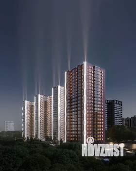 2-к квартира, строящийся дом, 55м2, 22/24 этаж