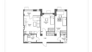2-к квартира, вторичка, 68м2, 6/10 этаж