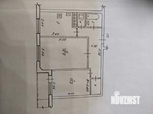 2-к квартира, вторичка, 51м2, 8/9 этаж
