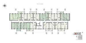 2-к квартира, строящийся дом, 42м2, 5/7 этаж