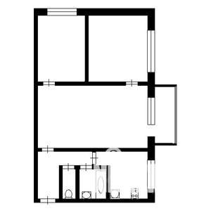 3-к квартира, вторичка, 49м2, 5/5 этаж