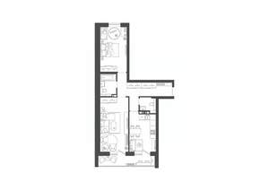 2-к квартира, строящийся дом, 64м2, 7/9 этаж