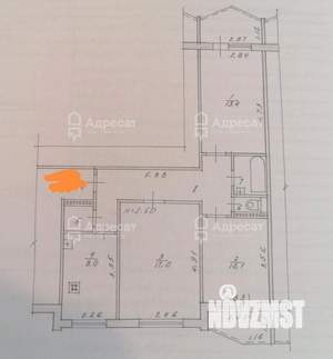 3-к квартира, вторичка, 64м2, 9/9 этаж