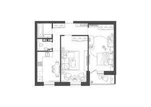 2-к квартира, строящийся дом, 58м2, 3/9 этаж