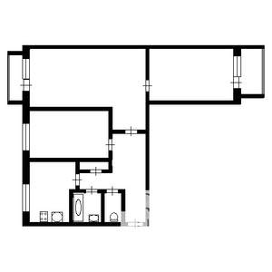 3-к квартира, вторичка, 60м2, 9/10 этаж