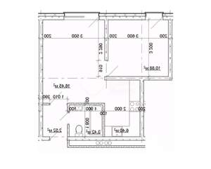 2-к квартира, вторичка, 39м2, 1/4 этаж
