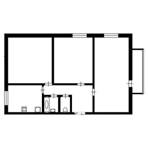 3-к квартира, вторичка, 62м2, 4/9 этаж