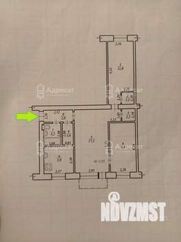 3-к квартира, вторичка, 54м2, 5/5 этаж