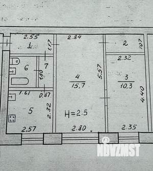 2-к квартира, вторичка, 42м2, 1/3 этаж