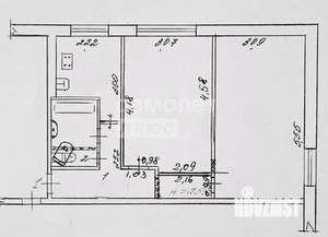 2-к квартира, вторичка, 47м2, 1/5 этаж