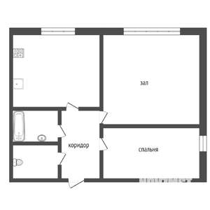 2-к квартира, вторичка, 42м2, 2/5 этаж