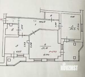2-к квартира, вторичка, 94м2, 4/9 этаж
