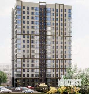 1-к квартира, строящийся дом, 29м2, 15/17 этаж