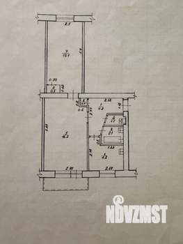 2-к квартира, вторичка, 46м2, 3/5 этаж