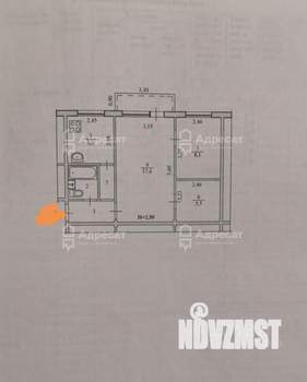 2-к квартира, вторичка, 45м2, 4/5 этаж