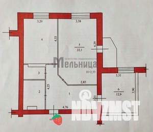 2-к квартира, вторичка, 70м2, 5/10 этаж