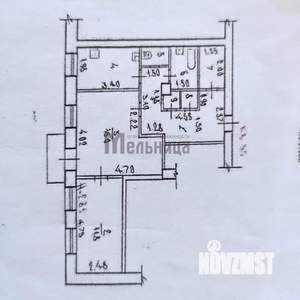 2-к квартира, вторичка, 54м2, 5/5 этаж