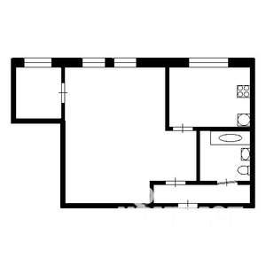 2-к квартира, вторичка, 37м2, 4/5 этаж