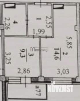 1-к квартира, вторичка, 34м2, 9/19 этаж