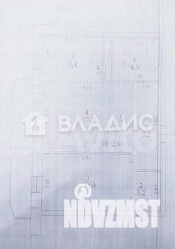 2-к квартира, вторичка, 55м2, 1/10 этаж