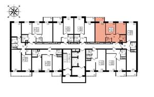 2-к квартира, вторичка, 55м2, 10/16 этаж