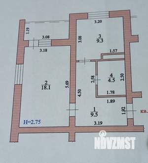 1-к квартира, вторичка, 41м2, 3/10 этаж