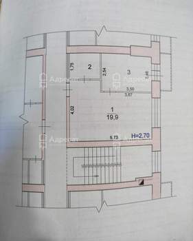 1-к квартира, вторичка, 33м2, 4/5 этаж