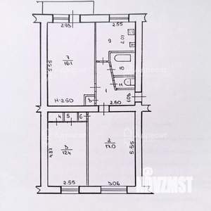 3-к квартира, вторичка, 61м2, 5/5 этаж