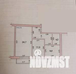 2-к квартира, вторичка, 60м2, 10/10 этаж