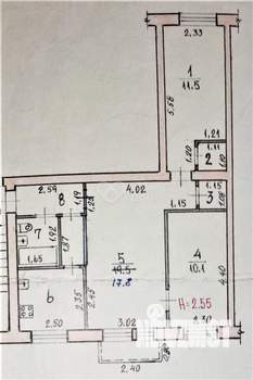 3-к квартира, вторичка, 56м2, 4/5 этаж