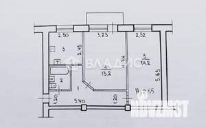 2-к квартира, вторичка, 46м2, 4/5 этаж