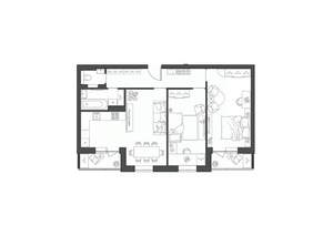 3-к квартира, строящийся дом, 76м2, 6/9 этаж