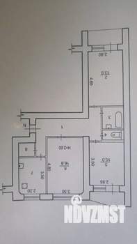3-к квартира, вторичка, 64м2, 9/9 этаж