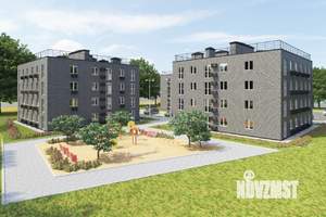 1-к квартира, строящийся дом, 35м2, 2/4 этаж