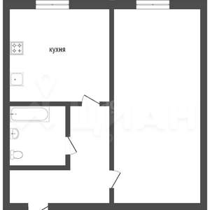 1-к квартира, вторичка, 31м2, 1/5 этаж