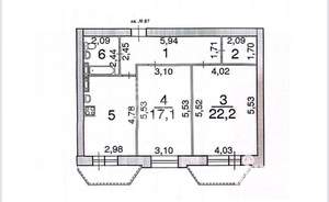2-к квартира, вторичка, 73м2, 4/9 этаж