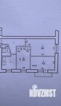 3-к квартира, вторичка, 52м2, 2/5 этаж
