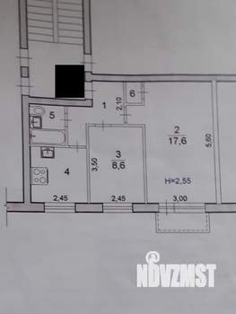 2-к квартира, вторичка, 41м2, 2/5 этаж