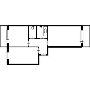 2-к квартира, вторичка, 51м2, 7/9 этаж