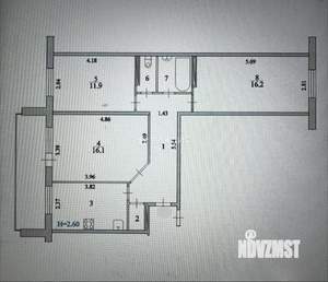 3-к квартира, вторичка, 70м2, 2/10 этаж