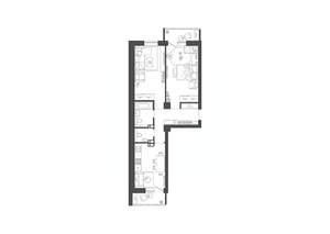 2-к квартира, строящийся дом, 61м2, 9/19 этаж