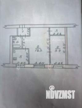 2-к квартира, вторичка, 41м2, 2/5 этаж