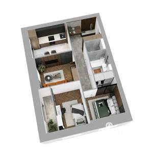 3-к квартира, вторичка, 62м2, 2/10 этаж