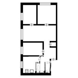 4-к квартира, вторичка, 58м2, 2/5 этаж