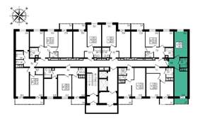 1-к квартира, вторичка, 46м2, 9/16 этаж