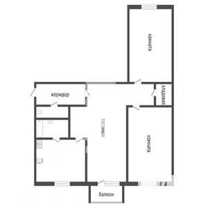 3-к квартира, вторичка, 57м2, 9/9 этаж